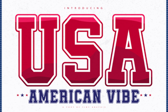 American Vibe Font - Bold Display Typeface for Creative Designs