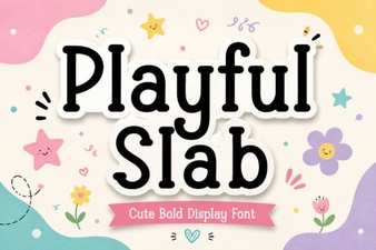 Playful Slab Font: Bold and Fun Typography for Creative Projects