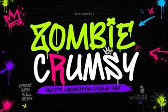 Zombie Crumsy Font – Free Spooky Display Typeface Download
