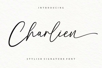 Charlien Font - Elegant Script Font for Creative Designs