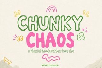 Chunky Chaos Font: Bold Creative Designs That Stand Out