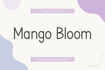 Mango Bloom Font for Fresh Creative Design Projects