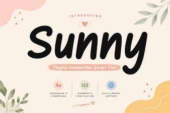 Sunny Font: Bright and Cheerful Typography for Creative Designs