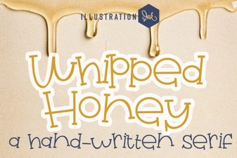 Whipped Honey Family Font: a Sweet Display Typeface